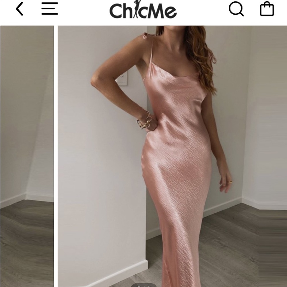 Satin Knot Shoulder Mermaid Cami Prom Dress